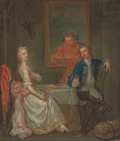 Conversazione a Cena da Marcellus Laroon the Younger