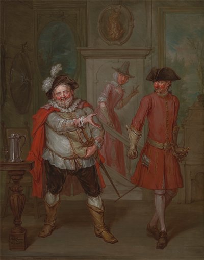 Scena da "Enrico IV, Parte I" di Shakespeare da Marcellus Laroon the Younger