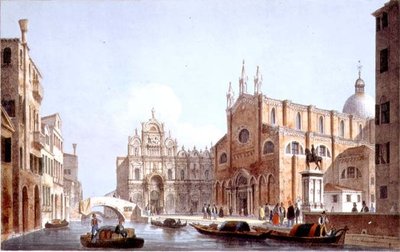 La Chiesa dei SS. Giovanni e Paolo e S. Marco, Venezia, incisa da Brizeghel da Marco (after) Moro