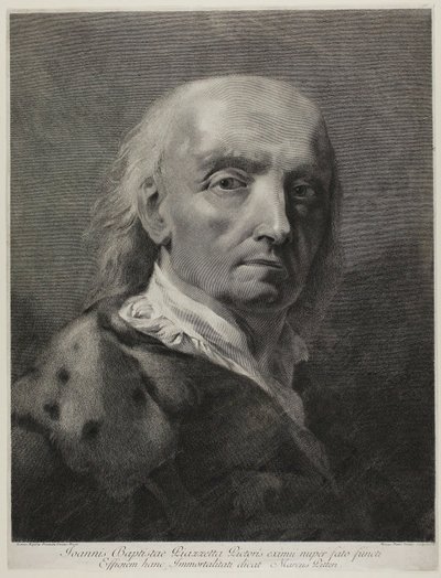Portrait of the Painter Giovanni Battista Piazzetta da Marco Alvise Pitteri