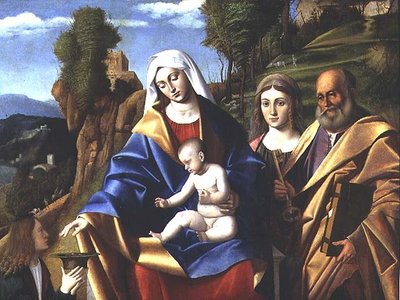 Vergine e Bambino con santi, c.1510 da Marco Basaiti