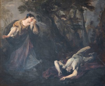Santa Margherita da Cortona trova il corpo del suo amante da Marco Benefial