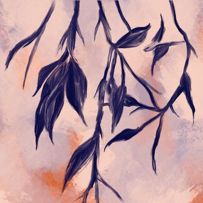 Declino della natura, 2024 (pittura digitale) da Marco Campedelli
