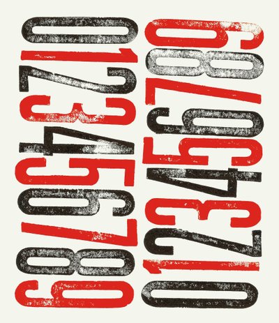 Numeri, 2014 (stampa xilografica su carta) da Marco Campedelli