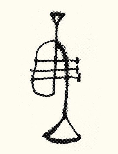 Tromba, 2019 (serigrafia) da Marco Campedelli