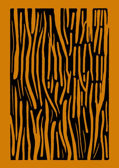 Legno, 2023 (linoleum su carta) da Marco Campedelli