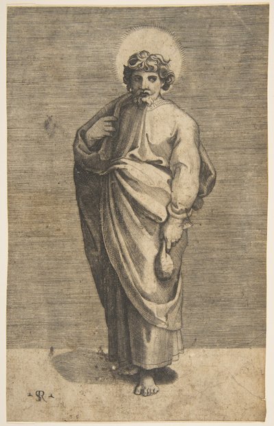 San Matteo con una borsa, ca. 1515-27 da Marco Dente