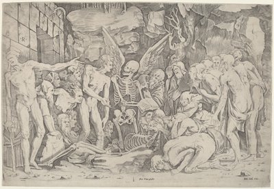 Gli scheletri da Marco Dente, after Baccio Bandinelli