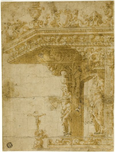 Progetto di tomba con baldacchino da Marco Marchetti