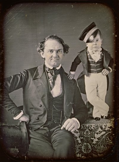 P.T. Barnum e il generale Tom Thumb da Marcus Aurelius Root