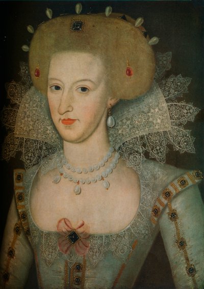 Anna di Danimarca, regina consorte di Re Giacomo I da Marcus Garret Gheeraerts the Younger