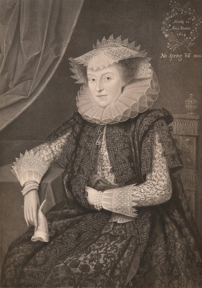 Mary Sidney, Contessa di Pembroke da Marcus Garret Gheeraerts the Younger