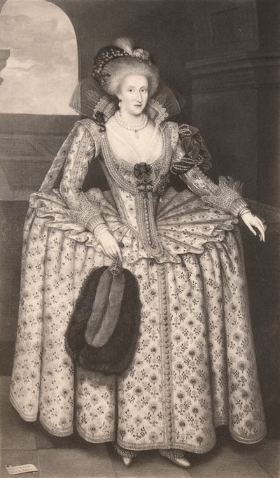 Regina Anna di Danimarca, 1611-1614, 1904 da Marcus Garret Gheeraerts the Younger