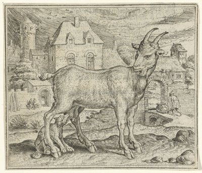 Favola della capra e del giovane lupo da Marcus Gheeraerts (I)