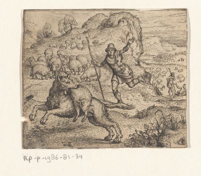 Favola del ragazzo che gridava al lupo da Marcus Gheeraerts (I)