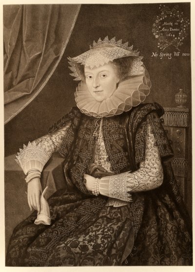 Mary Sidney, contessa di Pembroke, da James I e VI, stampato da Manzi Joyant & Co. Parigi, 1904 da Marcus Gheeraerts