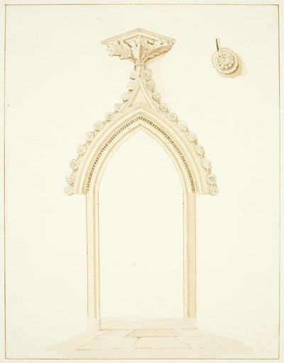 Porta della sala della sagrestia della cattedrale di Bristol da Marcus H. Homes