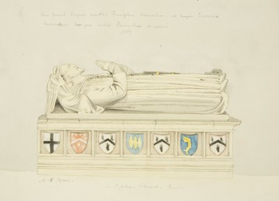 Effigie sulla tomba di Walter Frampton nella Chiesa di San Giovanni da Marcus H. Homes