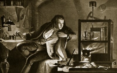 James Watt e la macchina a vapore, illustrazione da 