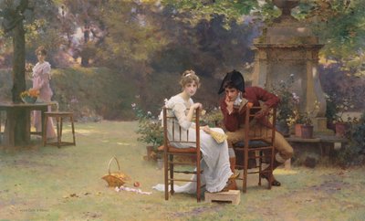 Due è compagnia, tre è nessuno, c.1892 da Marcus Stone