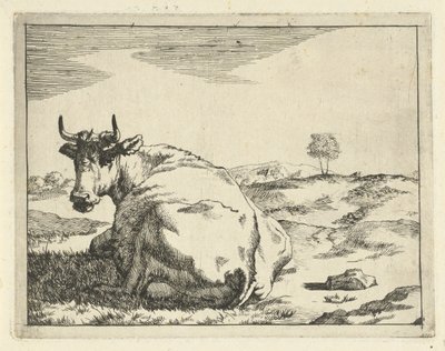 Mucca sdraiata da Marcus de Bye