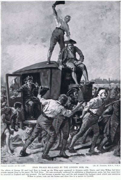 John Wilkes liberato dalla mafia londinese da Margaret (after) Dovaston