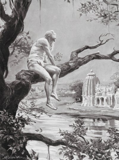 La fine di un lungo e prospero regno (litografia) da Margaret (after) Dovaston