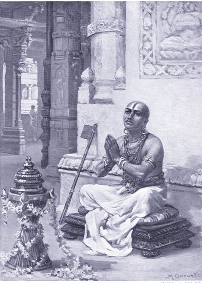 Ramanuja contempla la sua filosofia dell