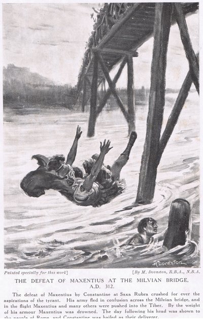 La sconfitta di Massenzio a Ponte Milvio nel 312 d.C. da Margaret Dovaston