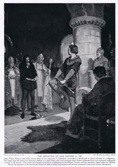 La deposizione del re Edwrad II AD1327 da Margaret Dovaston