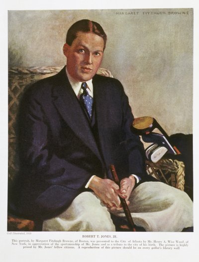 Ritratto di Bobby Jones, 1930 da Margaret Fitzhugh Browne