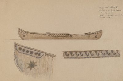 Modello di canoa da Margaret Knapp