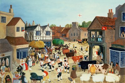 mercato del bestiame di Mayfair del XVIII secolo da Margaret Loxton