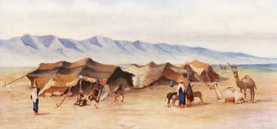 Accampamento Arabo tra Homs e Palmira da Margaret Thomas
