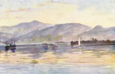 Beirut, mostrando il Monte Sannin e il Lazzaretto, luce del mattino presto da Margaret Thomas