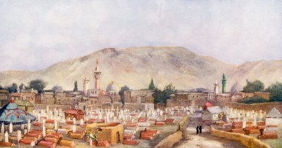 Cimitero musulmano nel Meidan, Damasco da Margaret Thomas