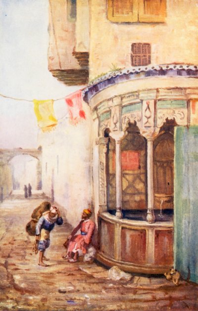 Fontana di strada, Damasco da Margaret Thomas