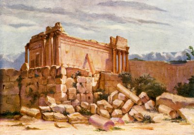 Il piccolo tempio, Baalbek, esterno da Margaret Thomas