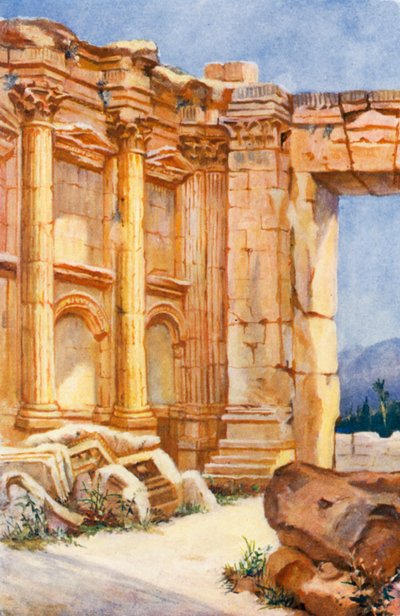 Il Tempio di Bacco, Baalbek, Interno da Margaret Thomas