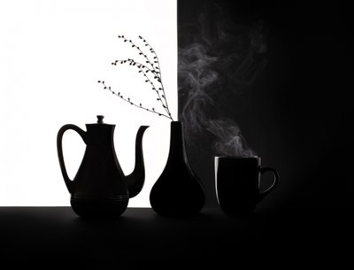 Natura morta con caffè nero e bianco da Margareth Perfoncio