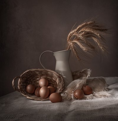 Uova rustiche e grano da Margareth Perfoncio
