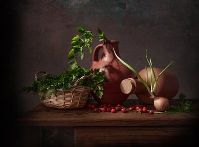 Natura morta in cucina rustica da Margareth Perfoncio