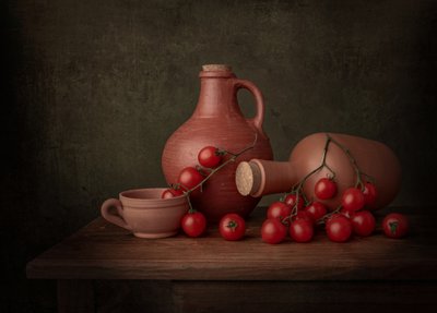 Natura morta rustica con pomodori da Margareth Perfoncio
