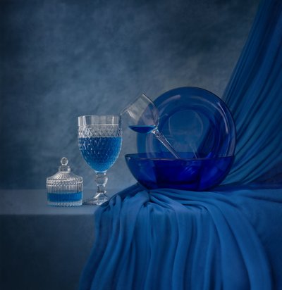 Natura morta blu zaffiro da Margareth Perfoncio