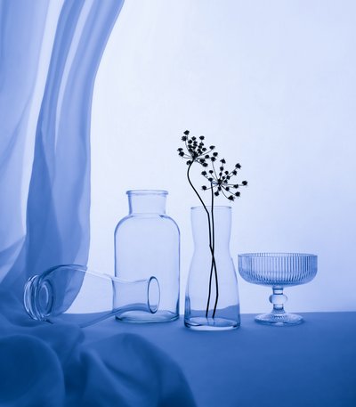 Natura morta in blu sereno da Margareth Perfoncio