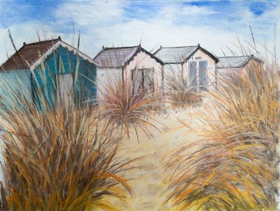 Cabine da spiaggia, Cornovaglia da Margo Starkey