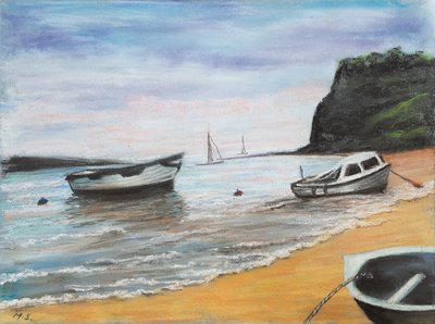 Spiaggia di Shaldon, South Devon da Margo Starkey