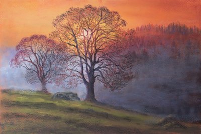Sole attraverso la nebbia mattutina da Margo Starkey