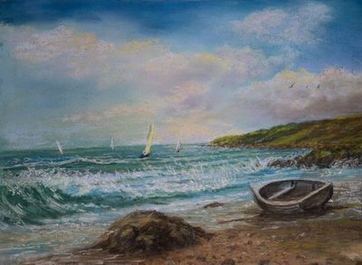 Vista da Lands End Cornwall da Margo Starkey