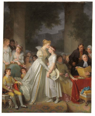 Il bacio di protezione della castellana locale da Marguerite Gerard